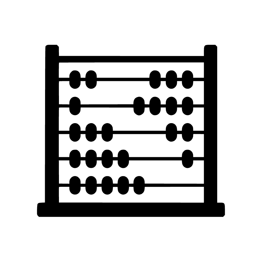 Ábaco con cuentas — archivo SVG