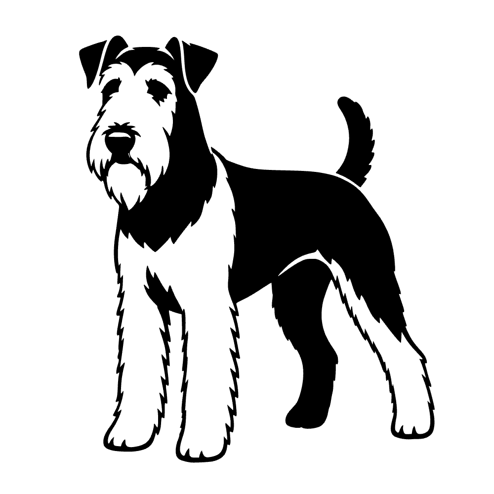 Perro Airedale terrier — archivo SVG