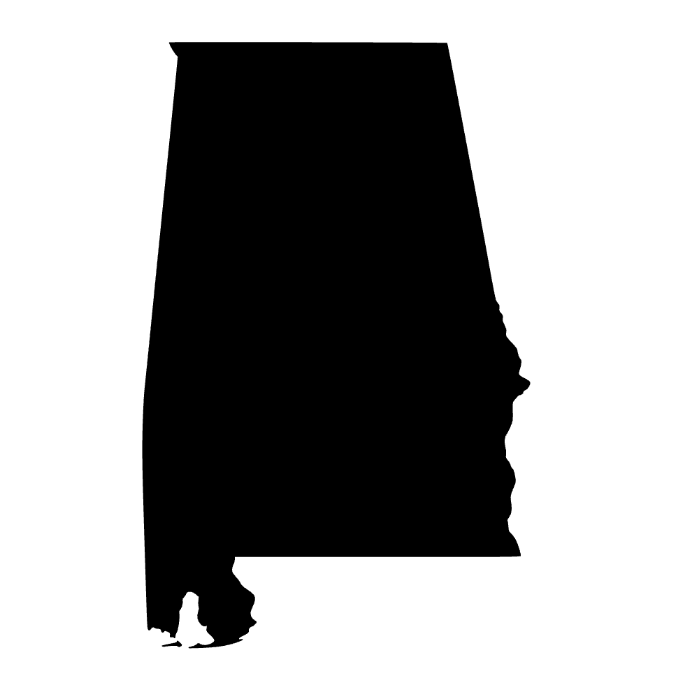 Mapa de Alabama — archivo SVG