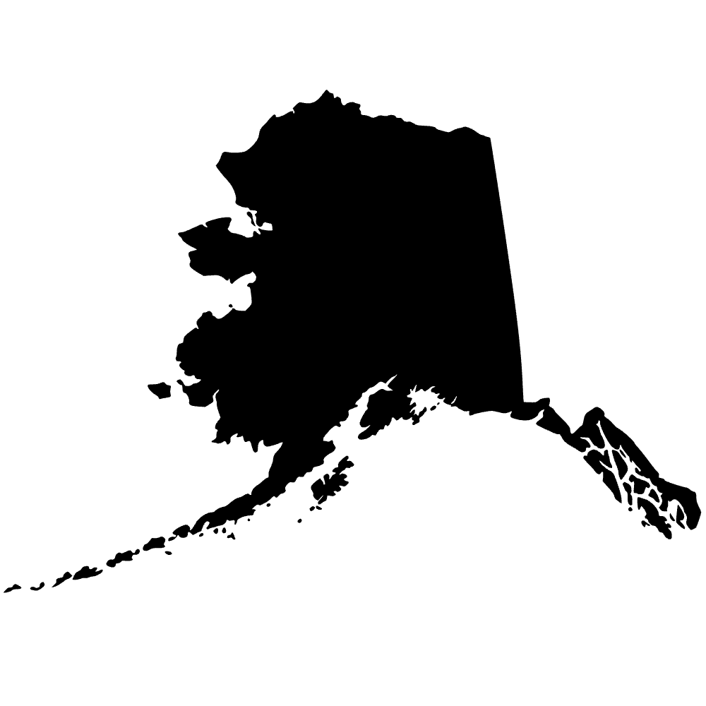 Mapa de Alaska — archivo SVG