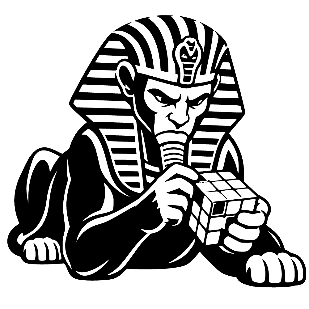 Ancient Egyptian Sphinx Icon SVG cut file preview