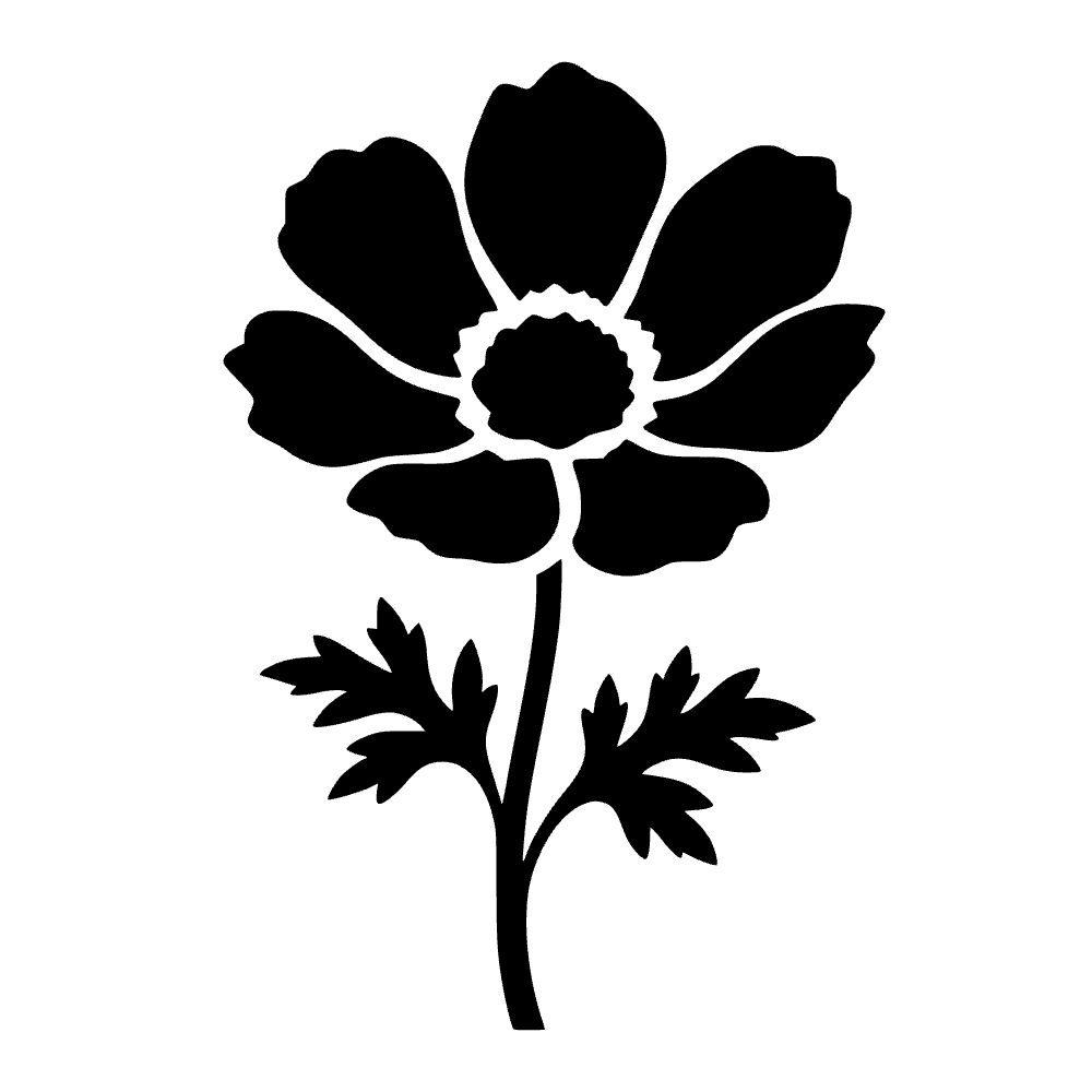 Flor de anémona — archivo SVG