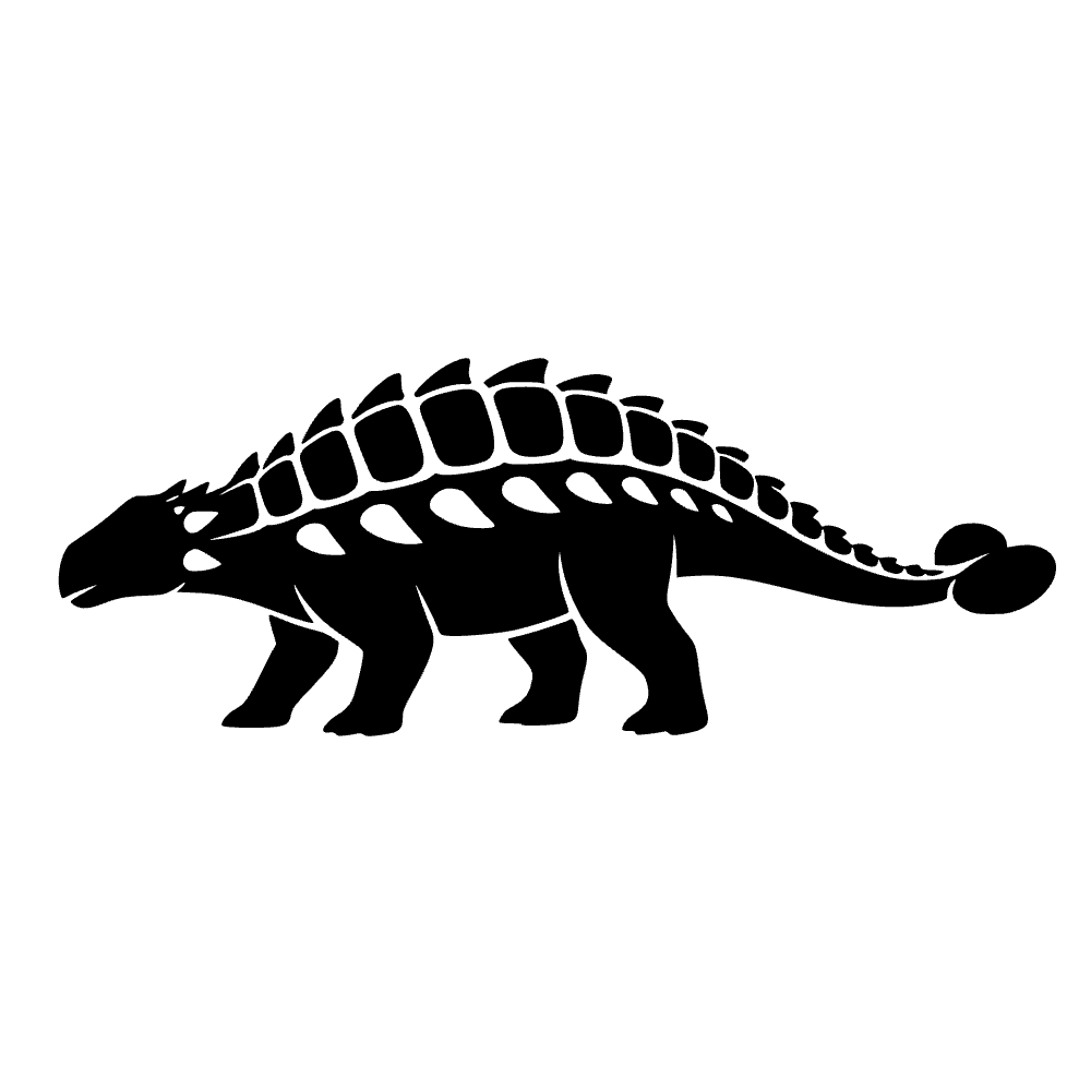 Icono de ankylosaurus blindado — archivo SVG