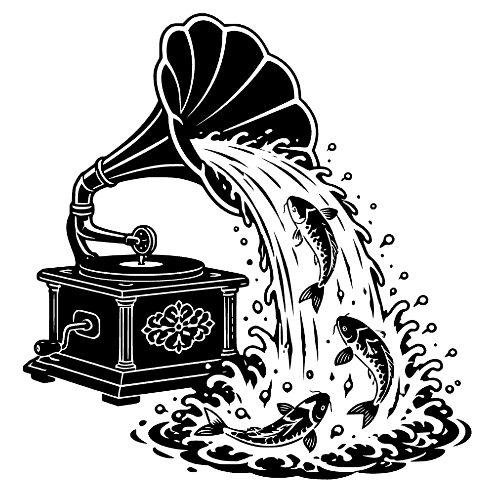Bocina de gramófono antiguo — archivo SVG