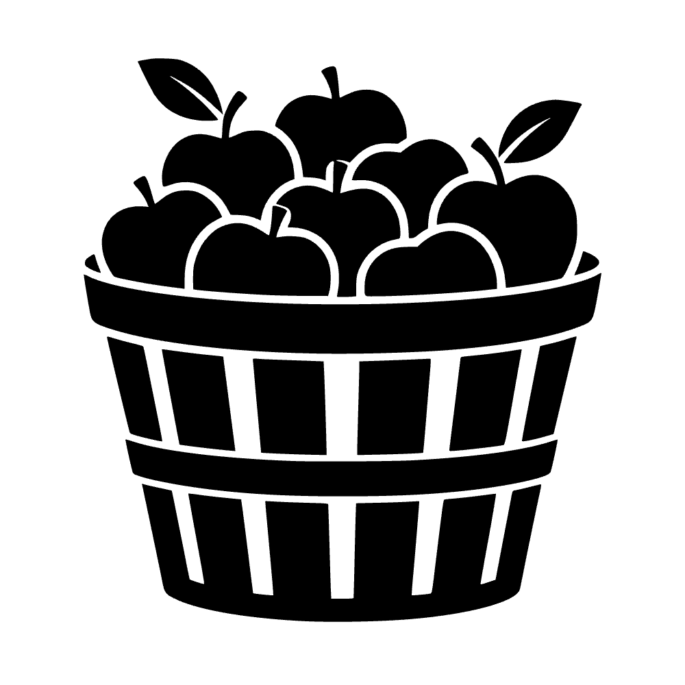 Cesta de manzanas — archivo SVG