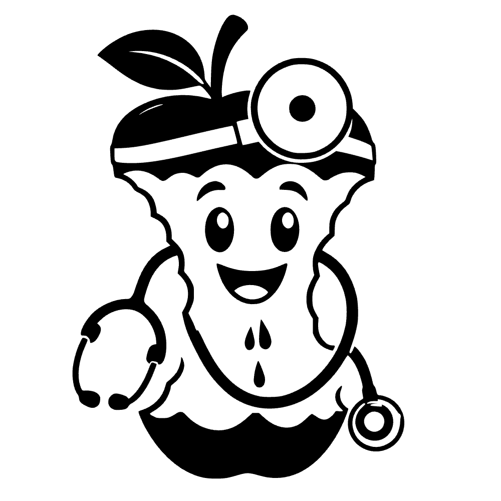 Apple Core Doctor SVG cut file