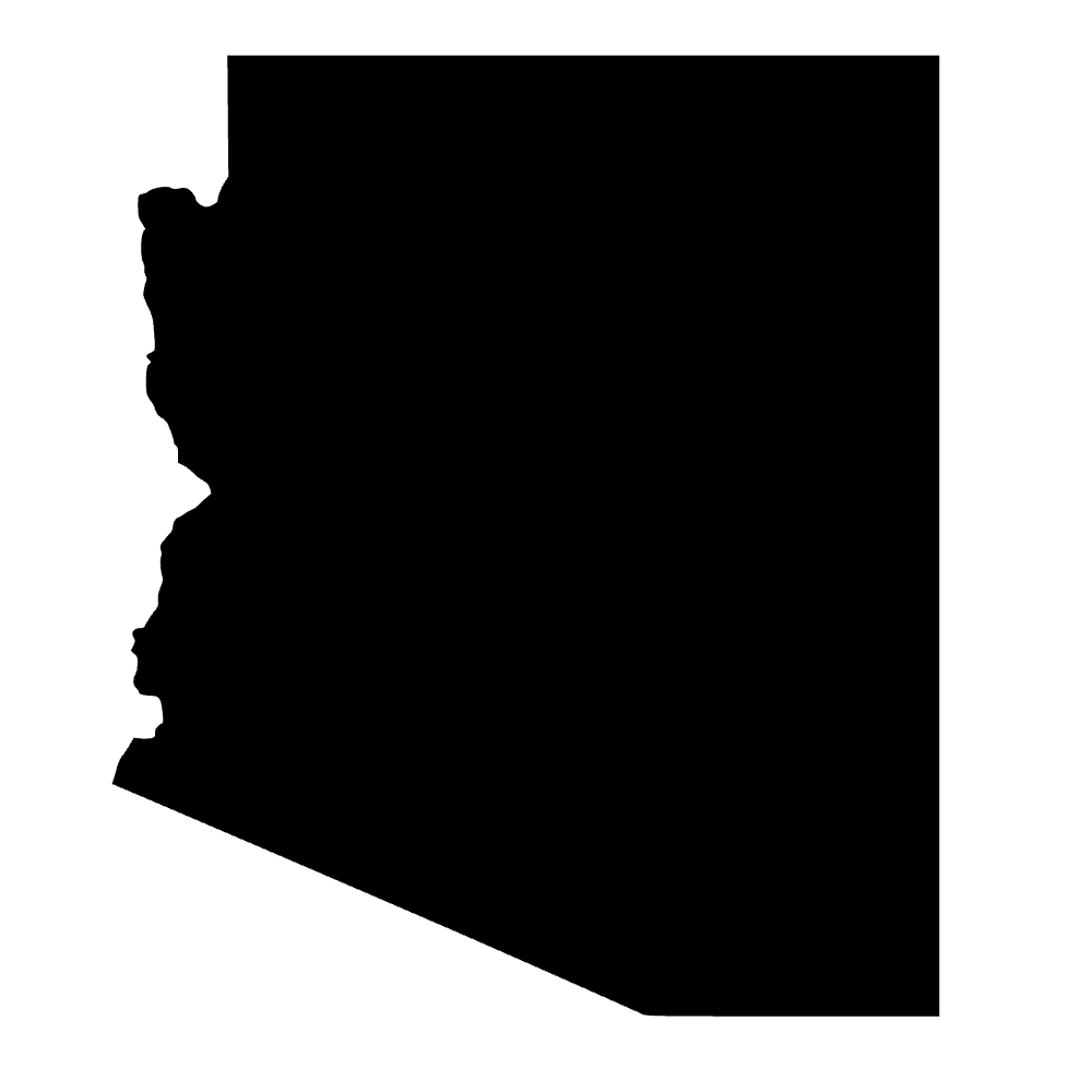 Mapa de Arizona — archivo SVG