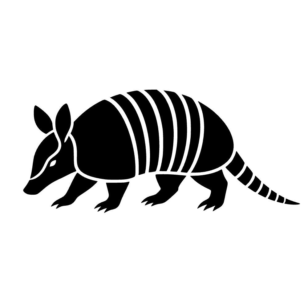 Armadillo caminando — archivo SVG