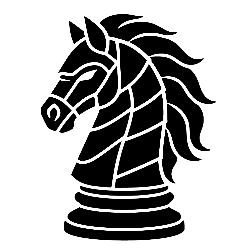 Caballero de ajedrez blindado — archivo SVG