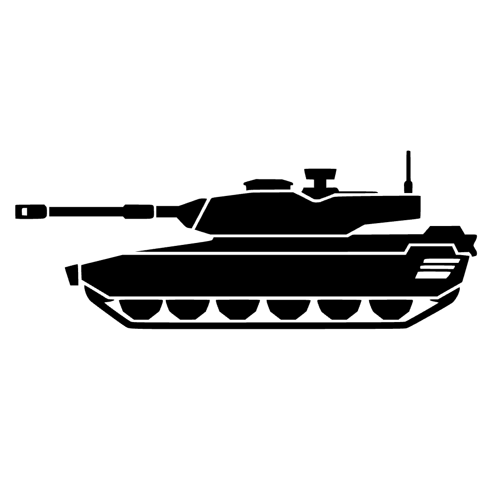 Icono de tanque militar — archivo SVG