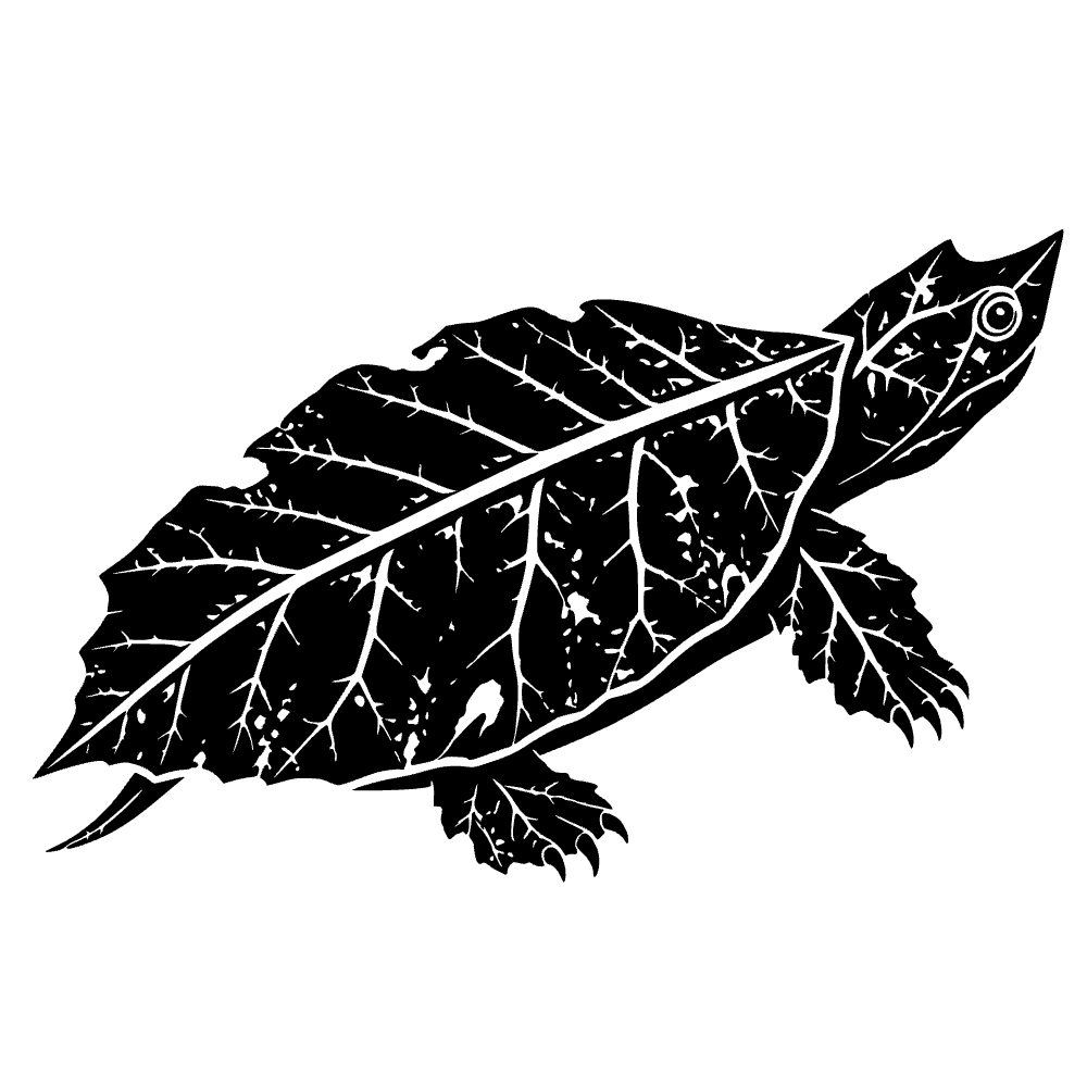 Tortuga de hoja asiática — vista previa del archivo SVG