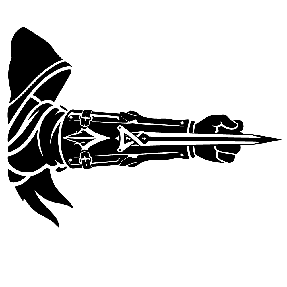 Ícono de muñeca oculta de asesino — archivo SVG