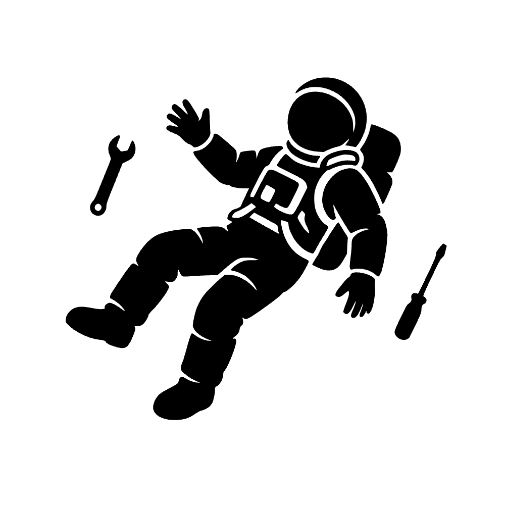 Astronauta flotante — archivo SVG