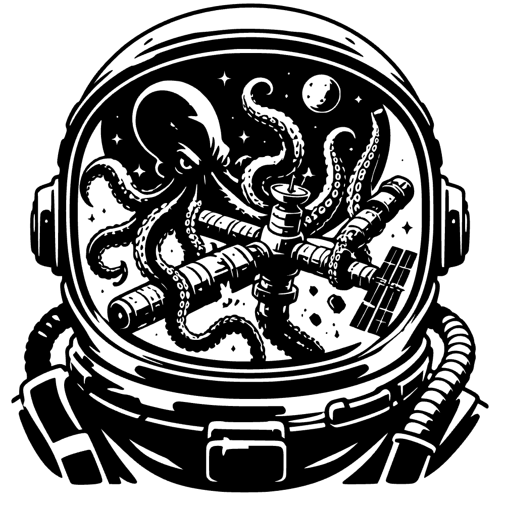 Casco de astronauta reflejando — archivo SVG