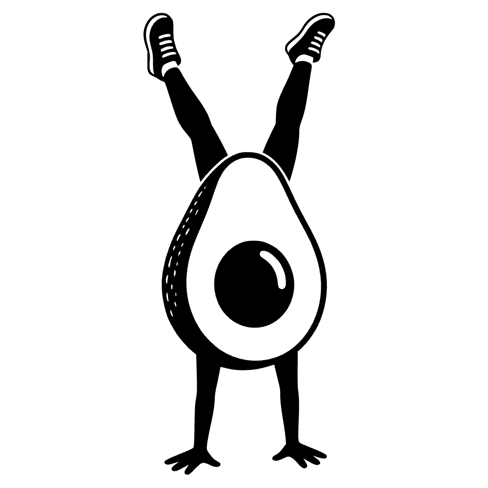 Avocado Half Icon SVG SVG cut file preview