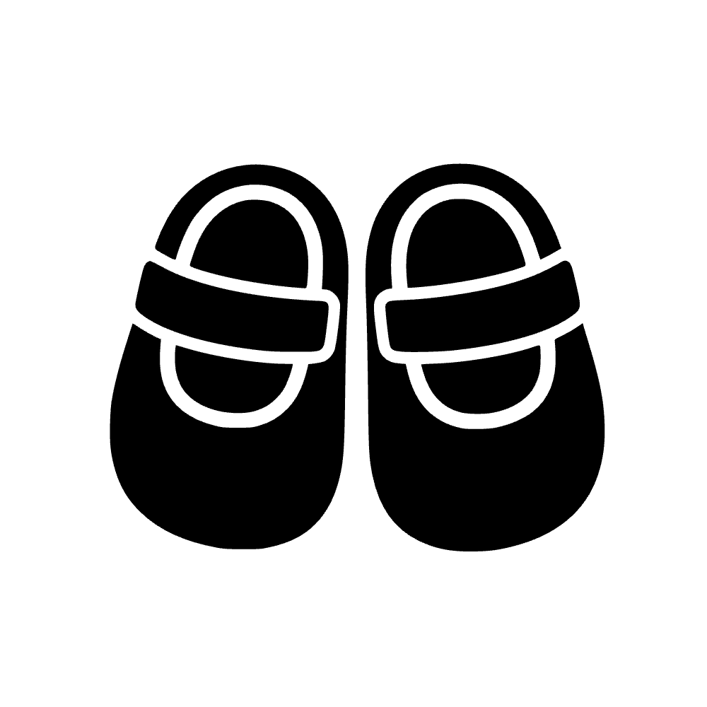 Par de zapatos de bebé — archivo SVG