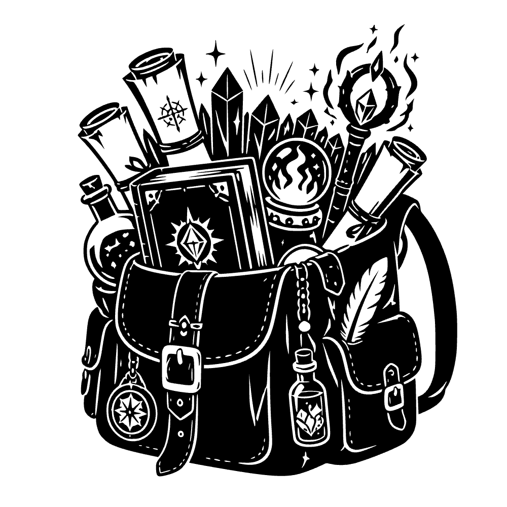 Mochila desbordante y brillante — archivo SVG
