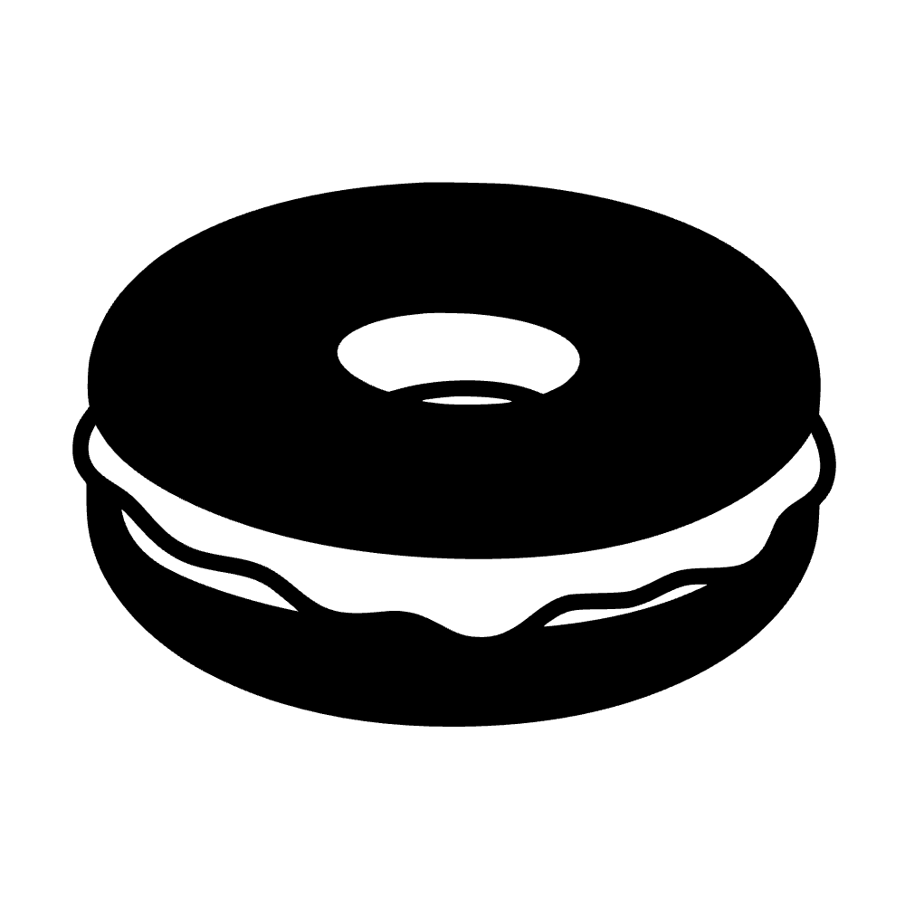 Bagel con crema de queso — archivo SVG