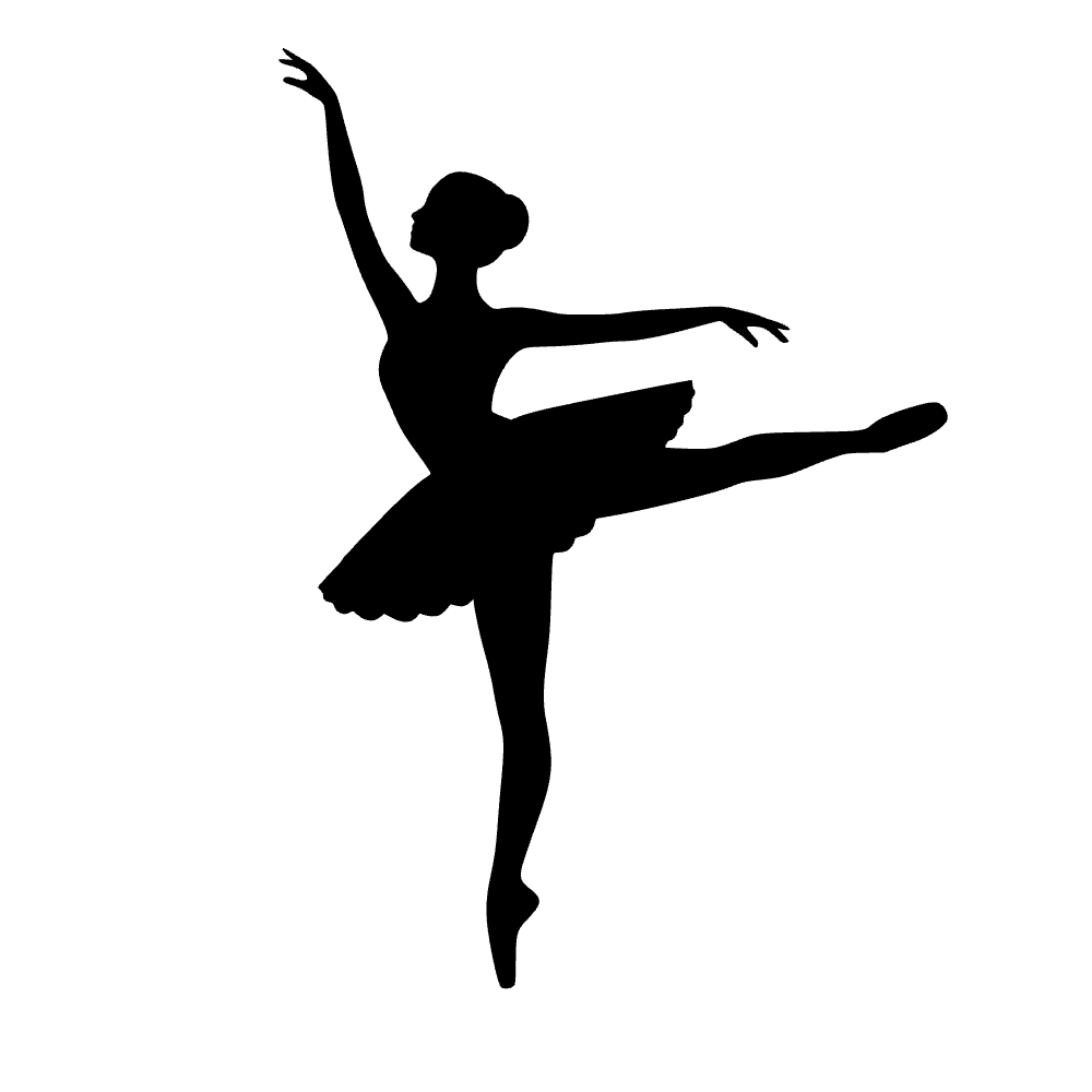 Bailarina de ballet en puntas — archivo SVG
