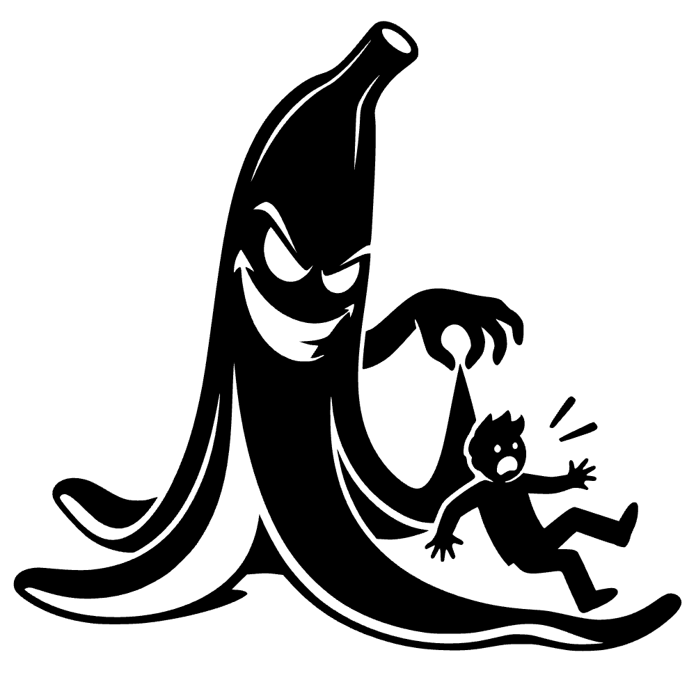 Banana Peel Maliciously Placing SVG cut file preview