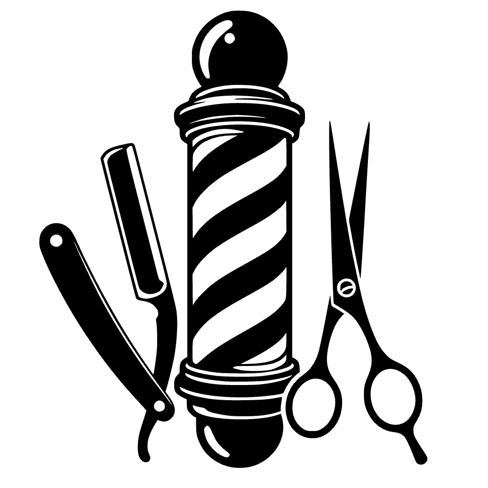 Ícono de poste de barbero — archivo SVG