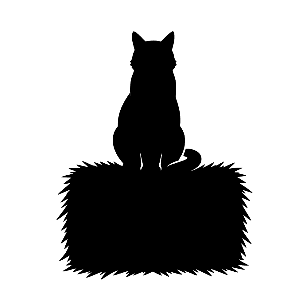 Gato de granja sentado — archivo SVG