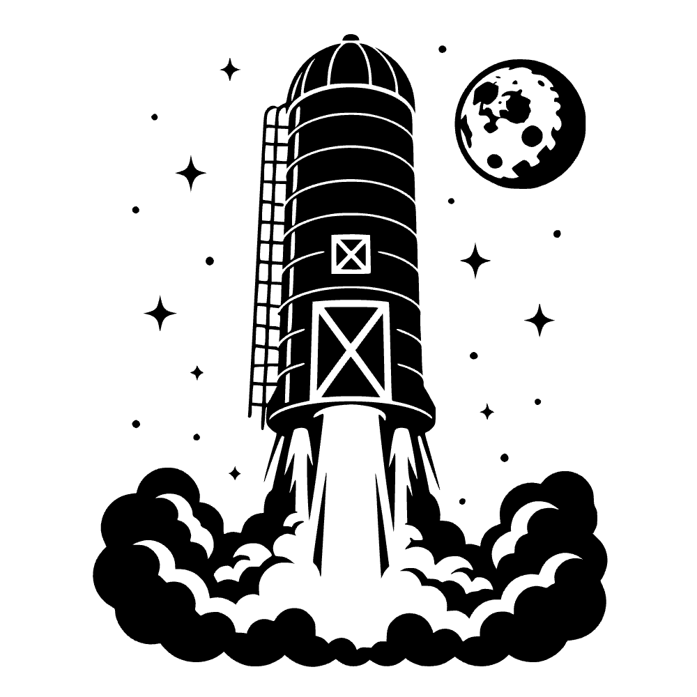Silo de granero lanzando — archivo SVG
