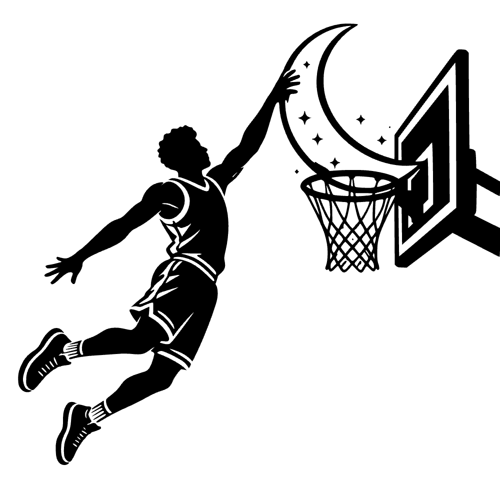 Basketball Player Dunking SVG cut file