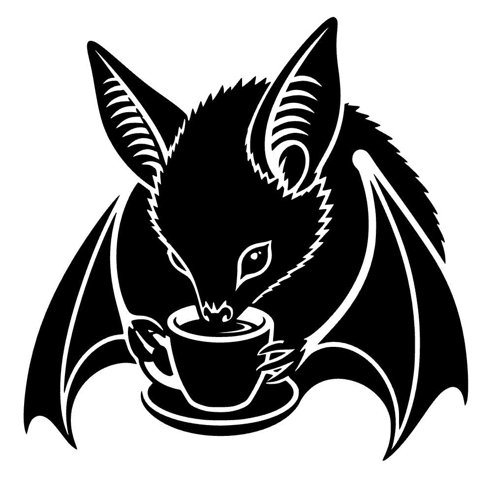 Bat Drinking Silhouette SVG SVG cut file preview