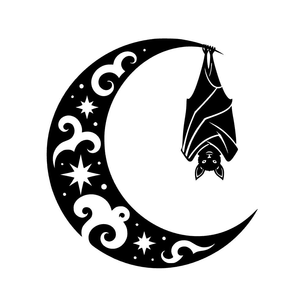 Bat Hanging Upside Down Icon SVG SVG cut file preview