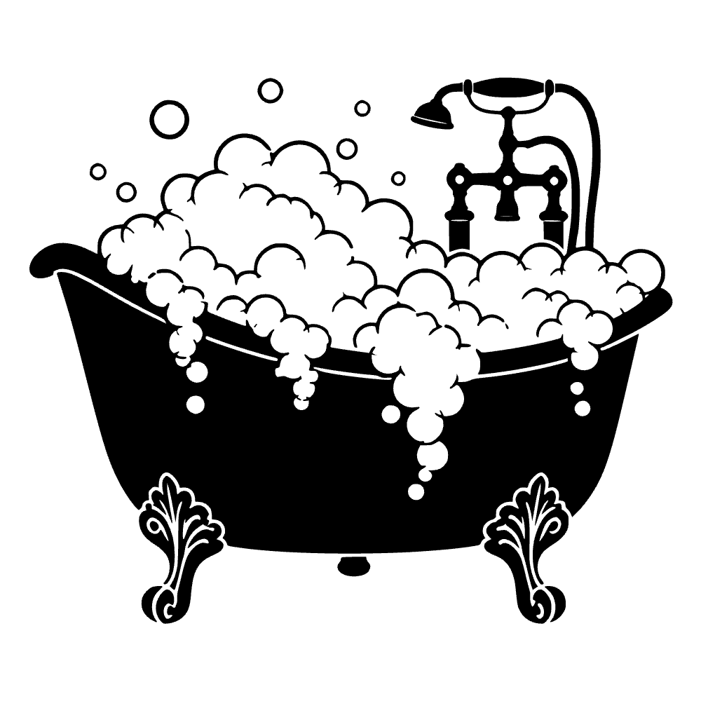 Bañera con patas ornamentadas — archivo SVG