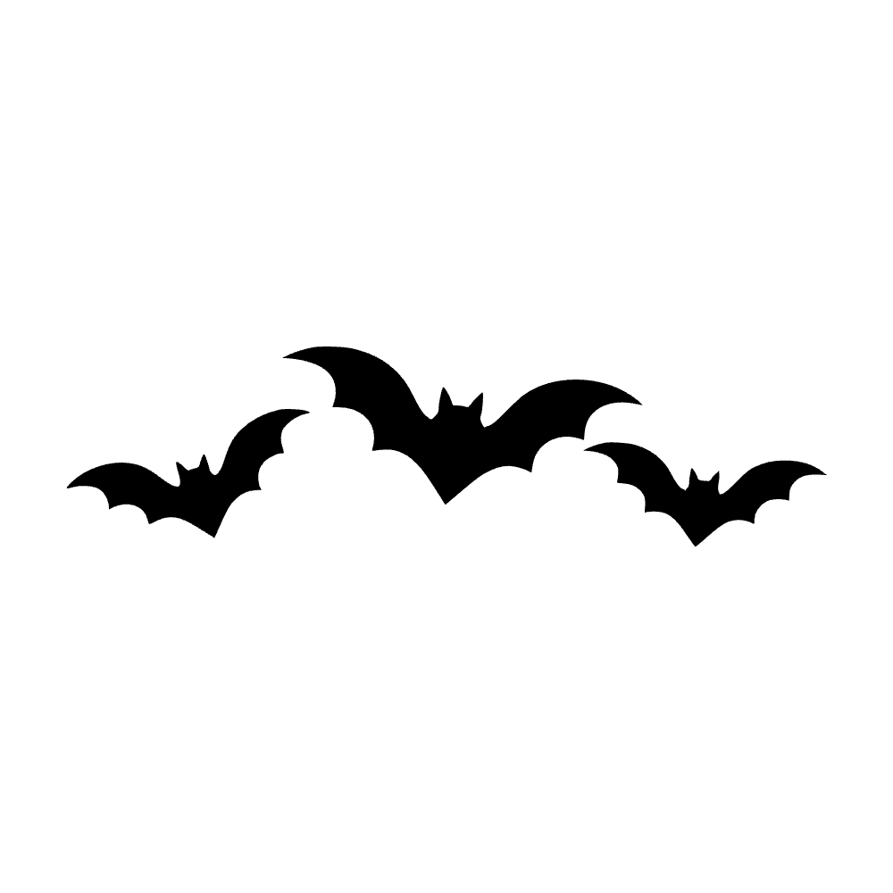 Trío de murciélagos voladores — archivo SVG