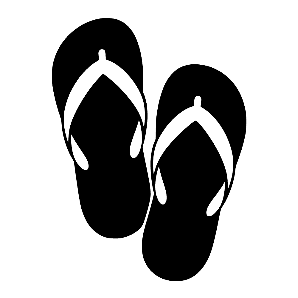 Chanclas de playa — archivo SVG