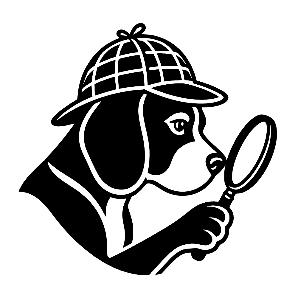 Beagle detective — archivo SVG