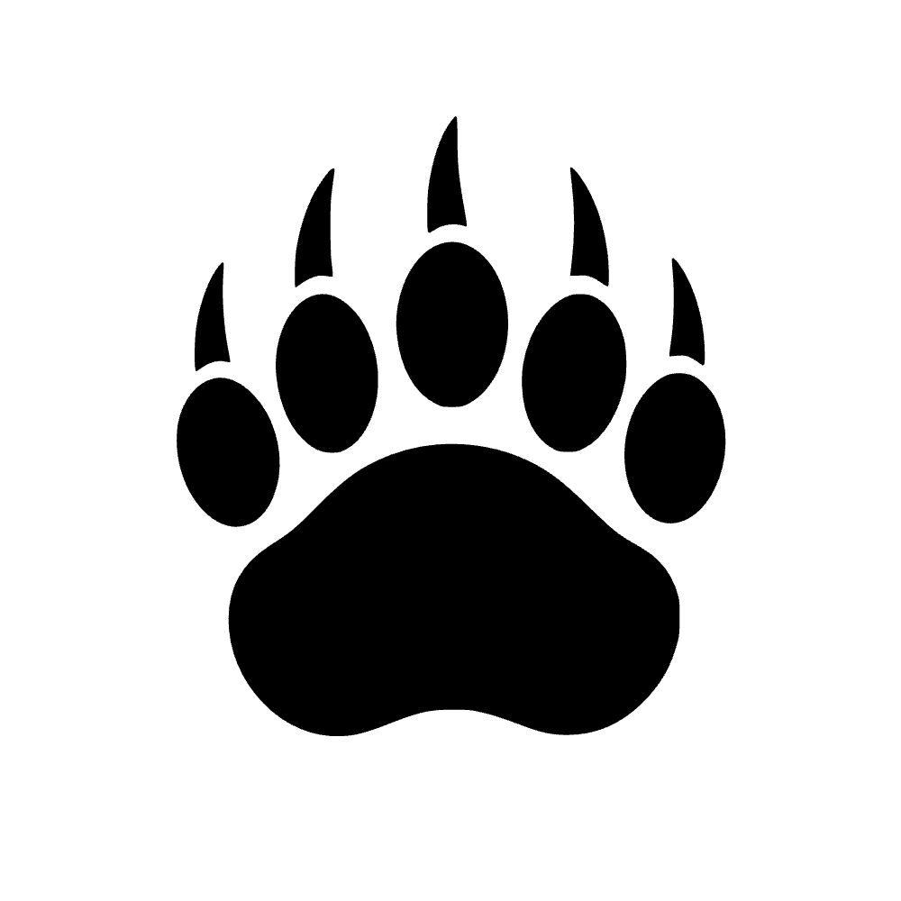Huella de oso — archivo SVG