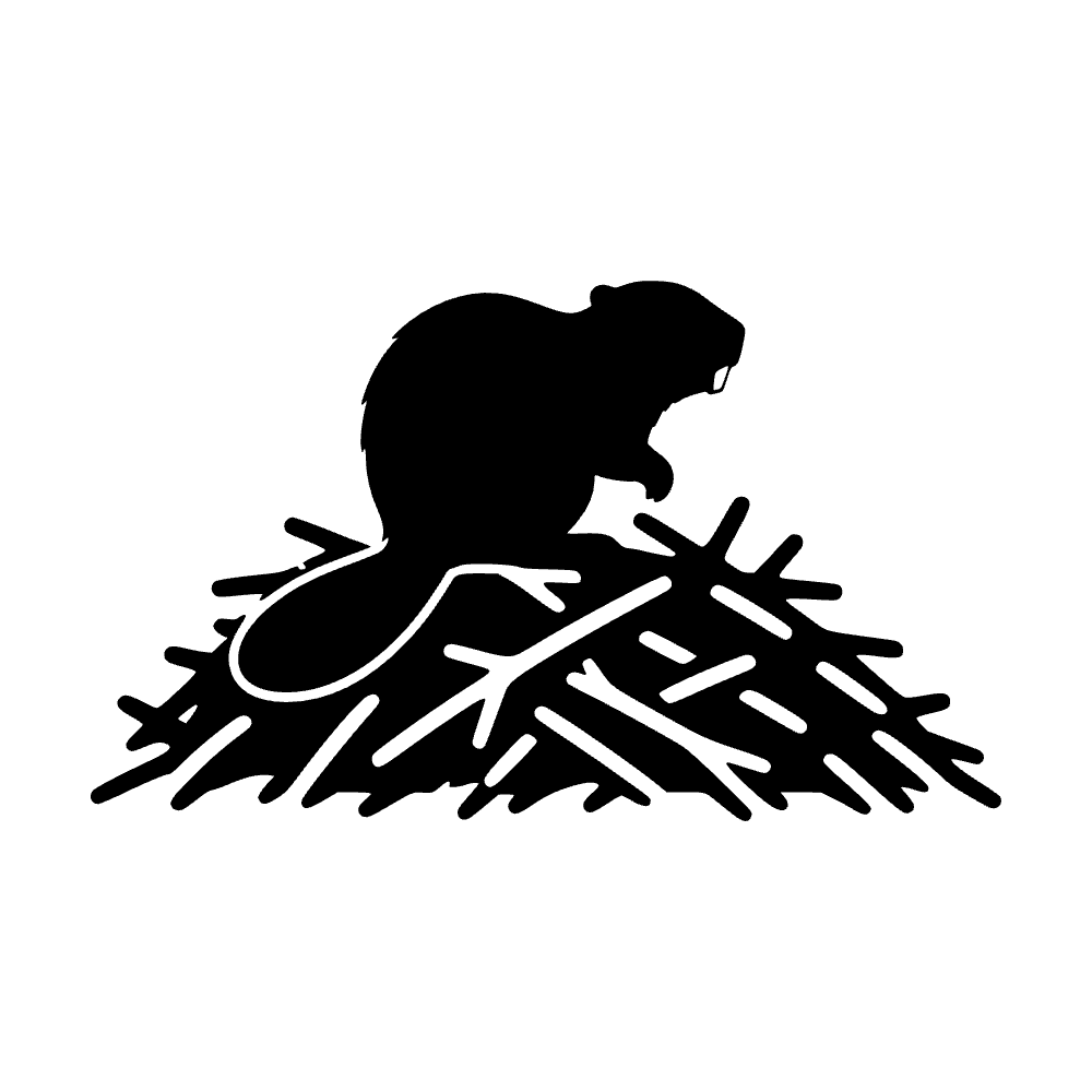 Montón de cola de presa de castor — archivo SVG