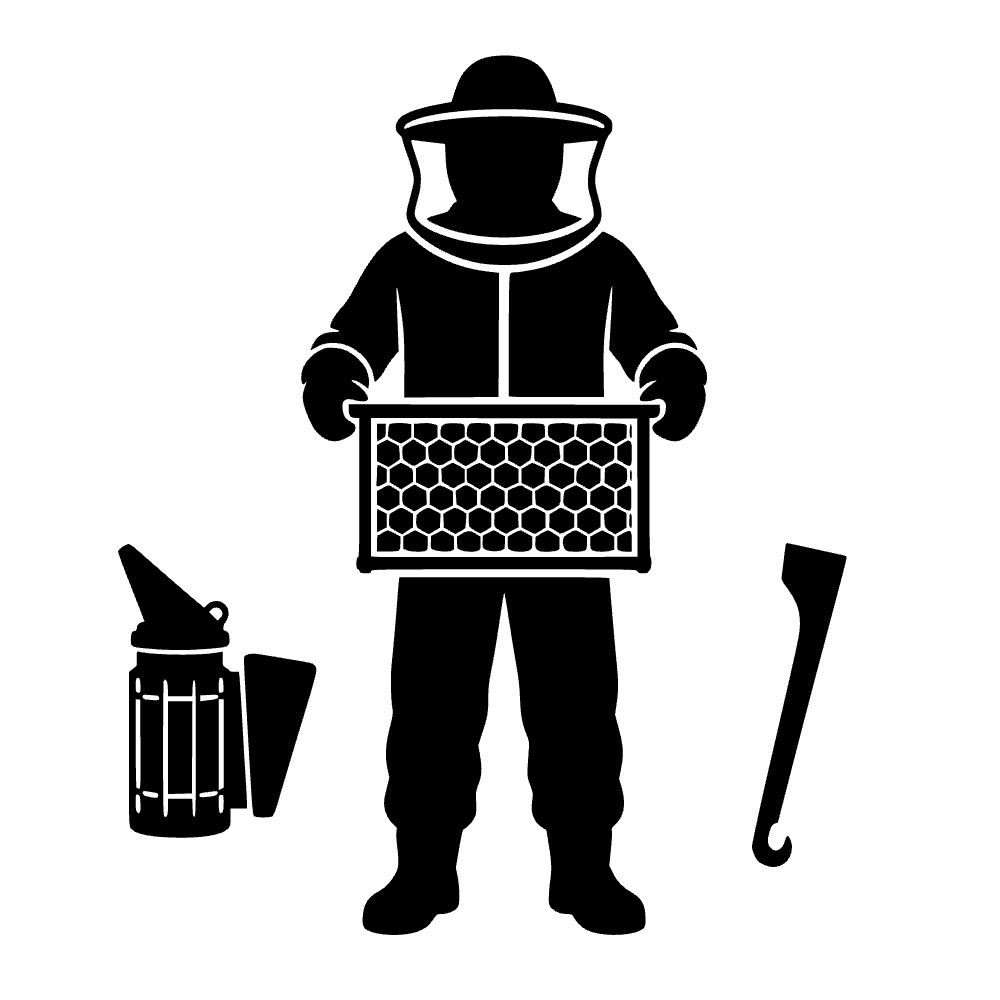 Traje de apicultor con velo — archivo SVG