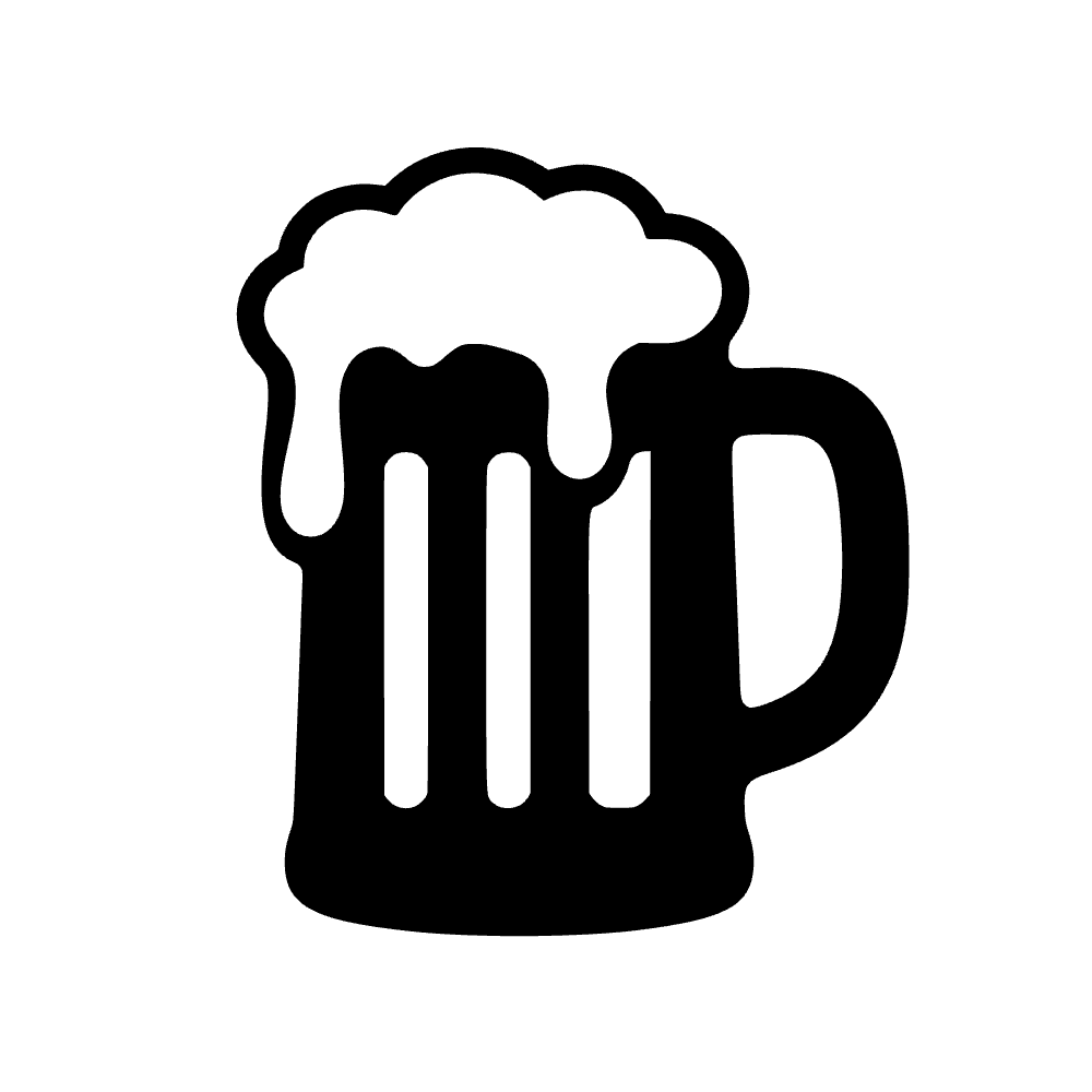 Taza de cerveza con espuma — archivo SVG