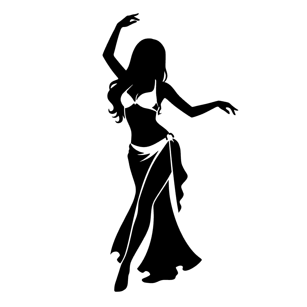 Ícono de bailarina del vientre — archivo SVG