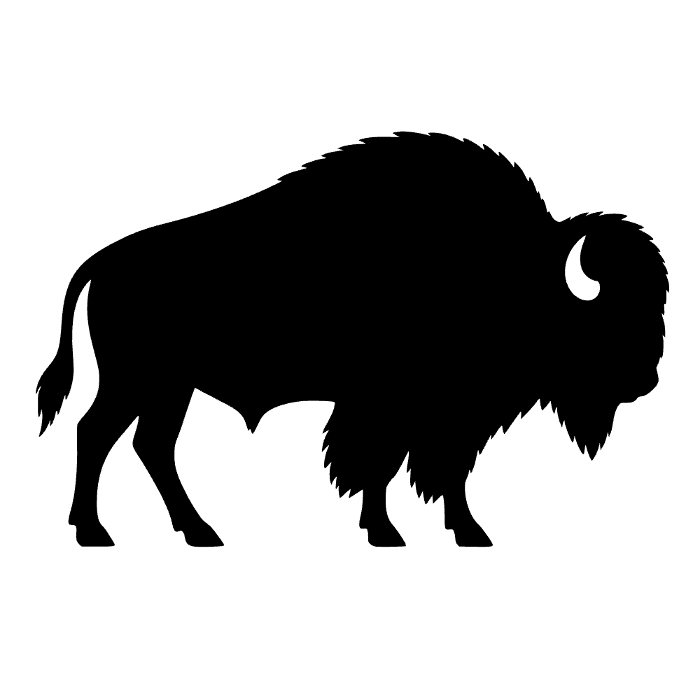 Bisonte de pie — archivo SVG