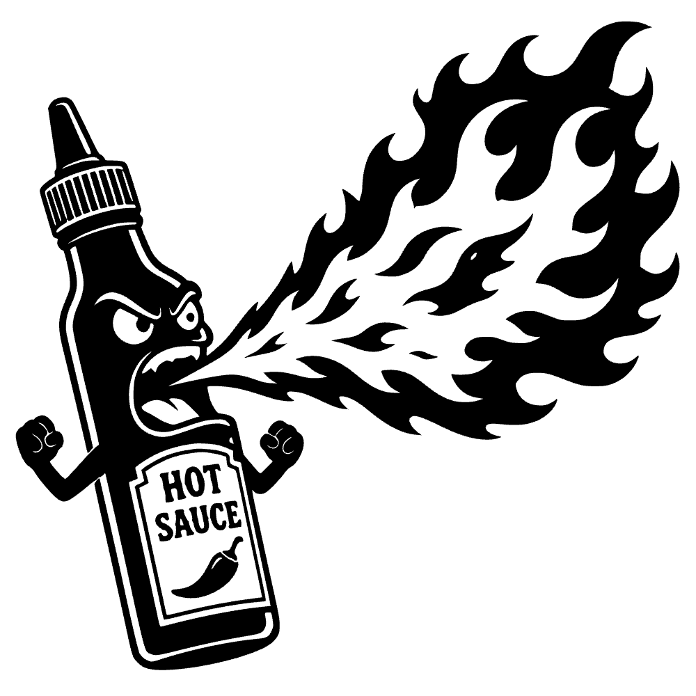 Botella de salsa picante — archivo SVG