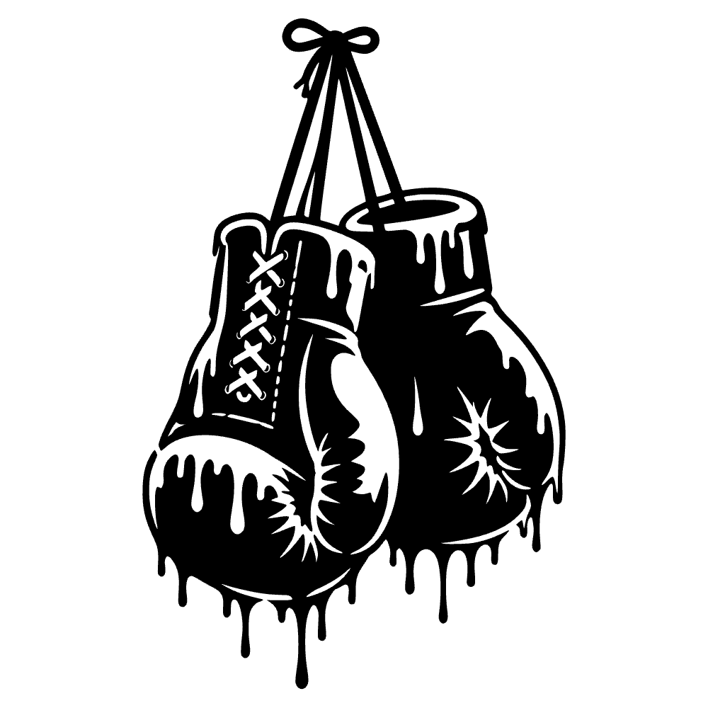 Guantes de boxeo colgando — archivo SVG