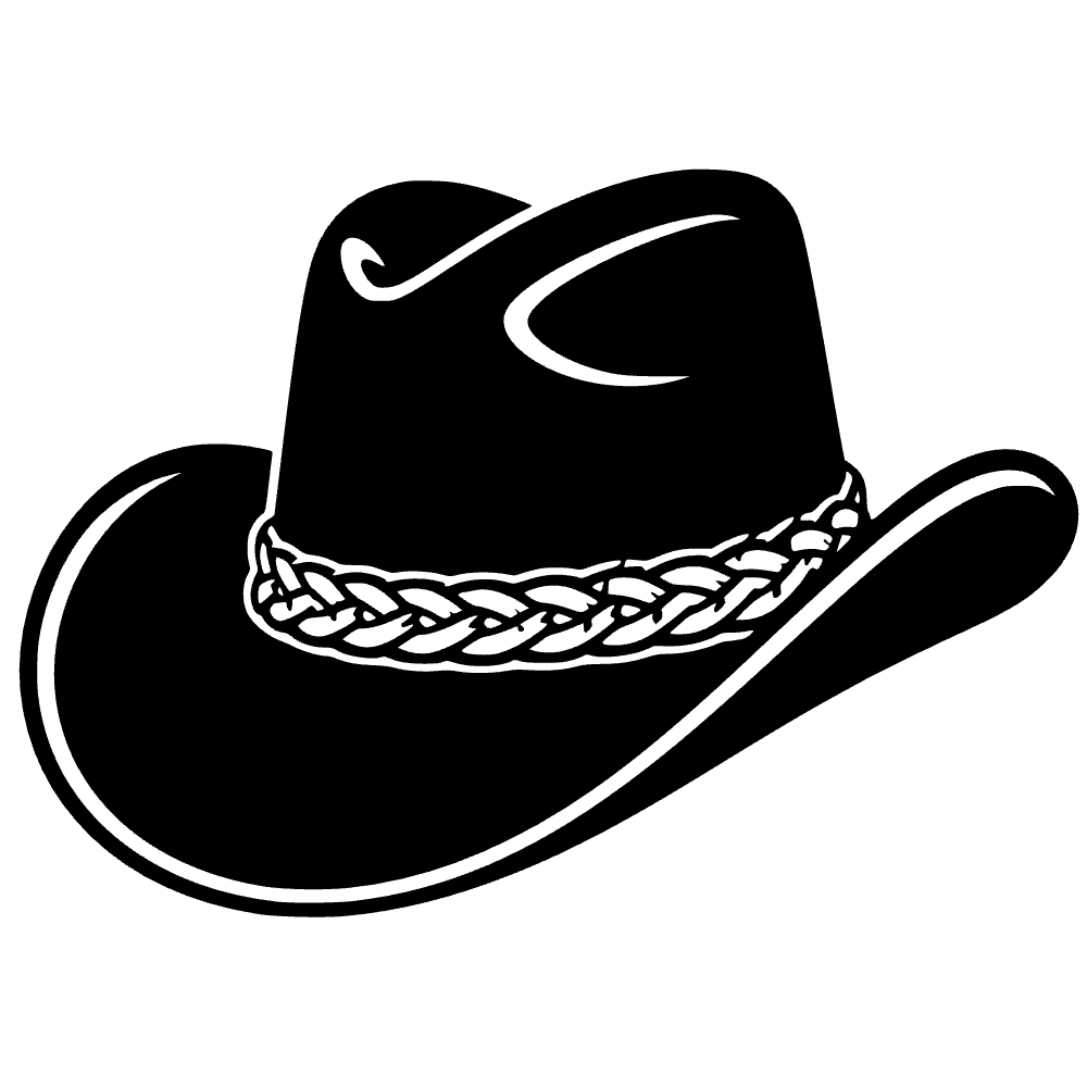 Sombrero de vaquero trenzado — archivo SVG