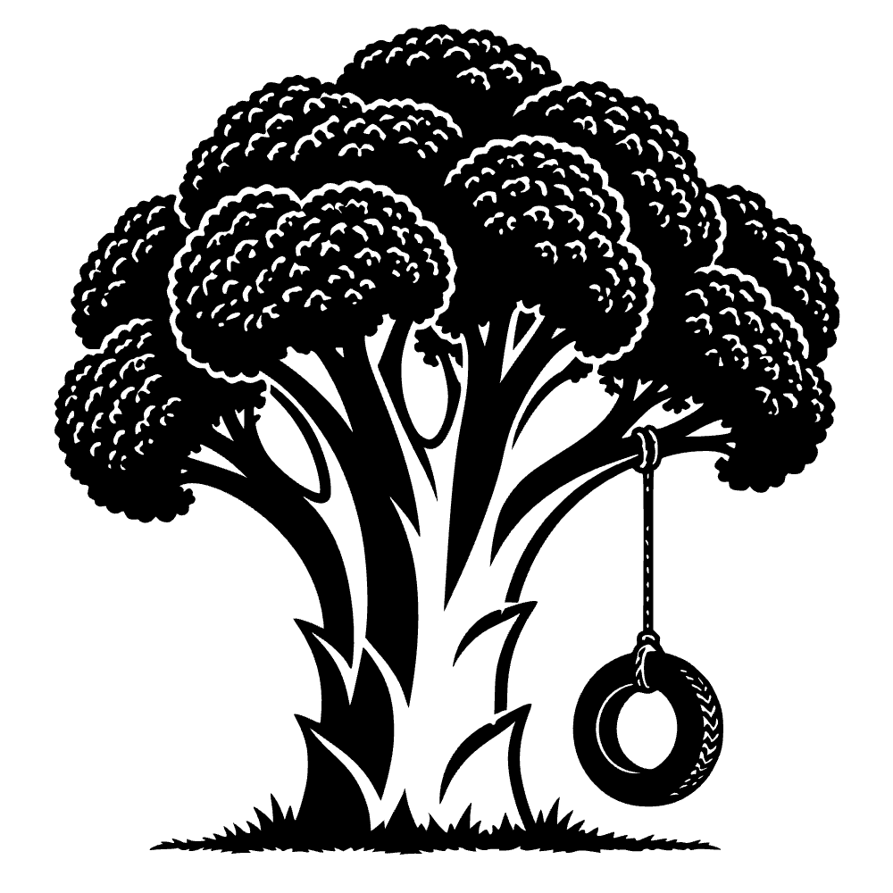Broccoli Floret SVG cut file preview