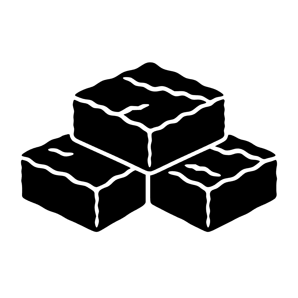 Cuadrados de brownie — archivo SVG