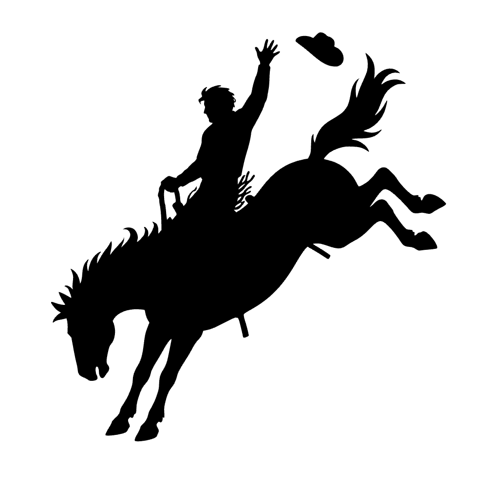 Jinete de caballo salvaje — archivo SVG