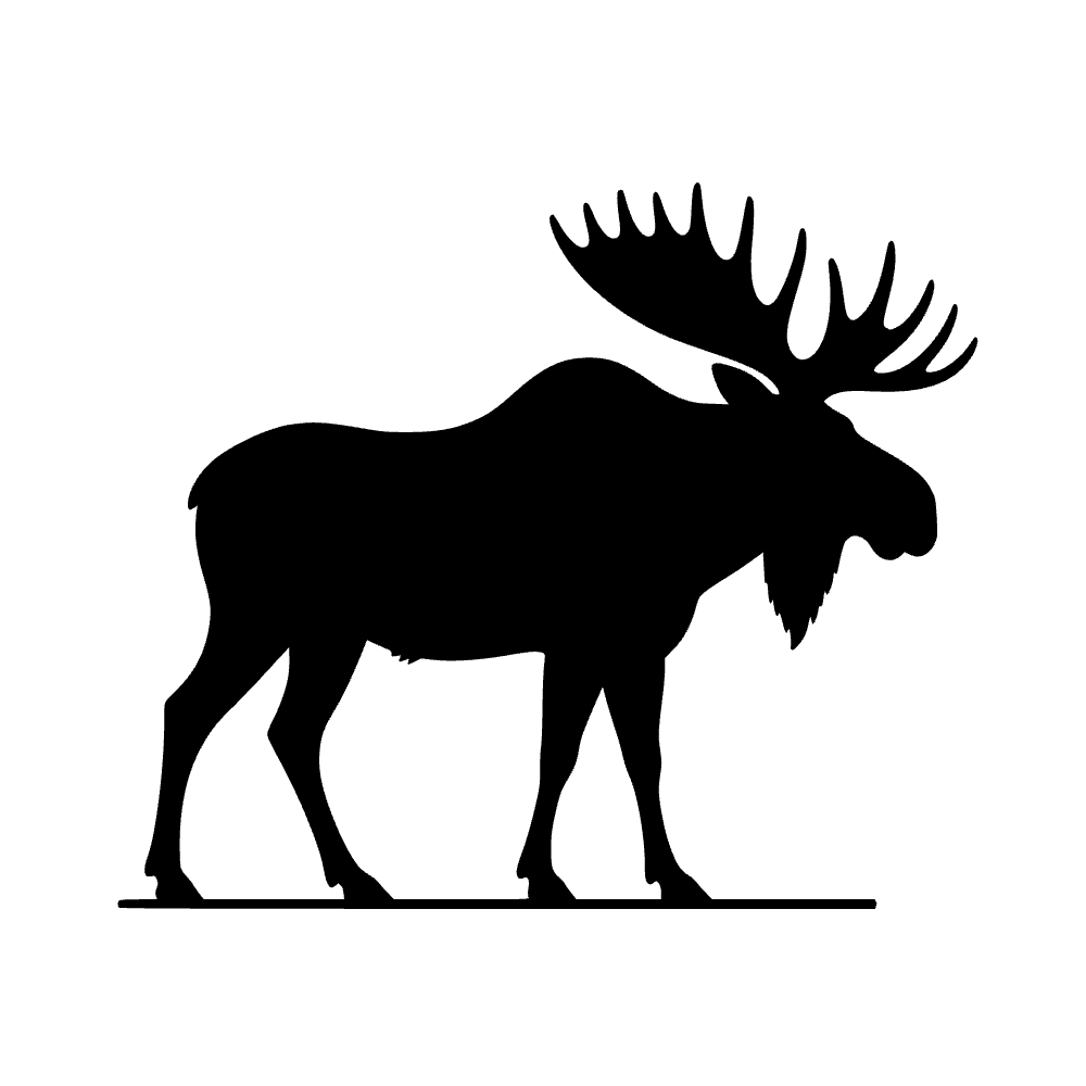Bull Moose Profile SVG cut file preview