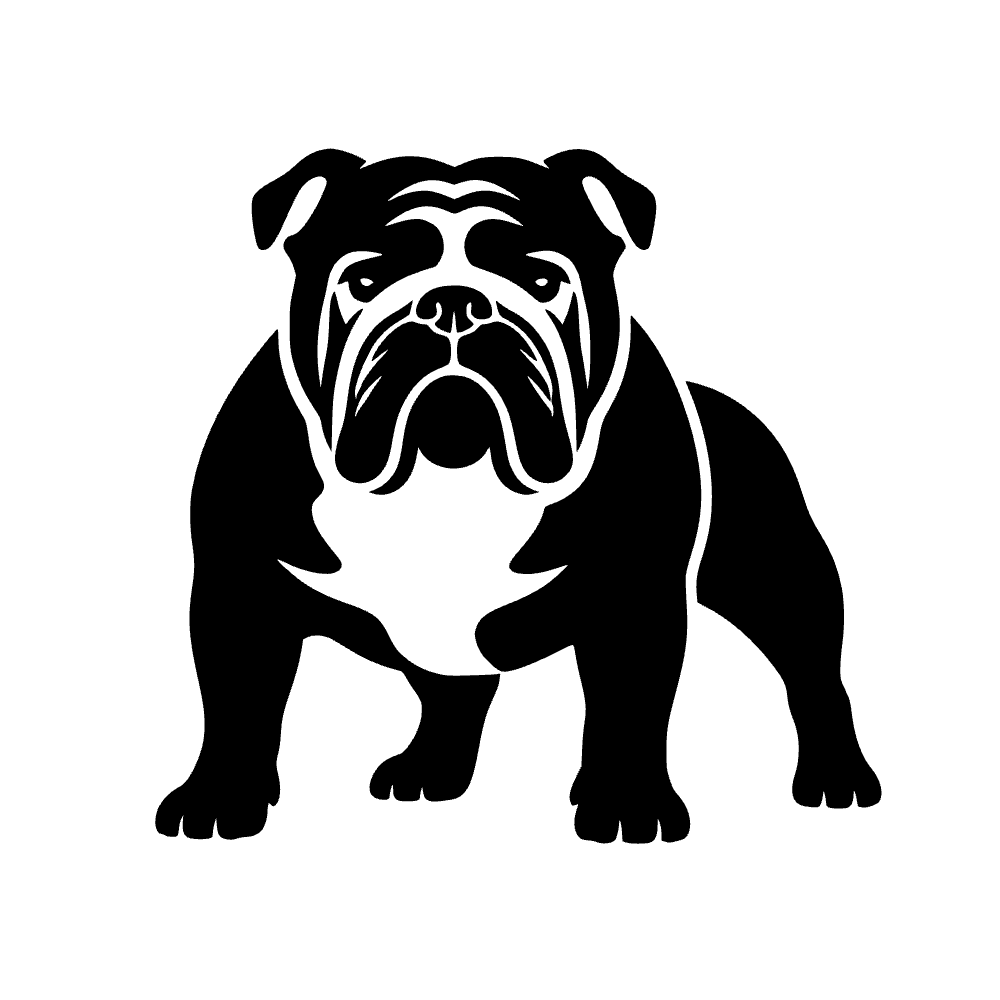 Perro bulldog — archivo SVG