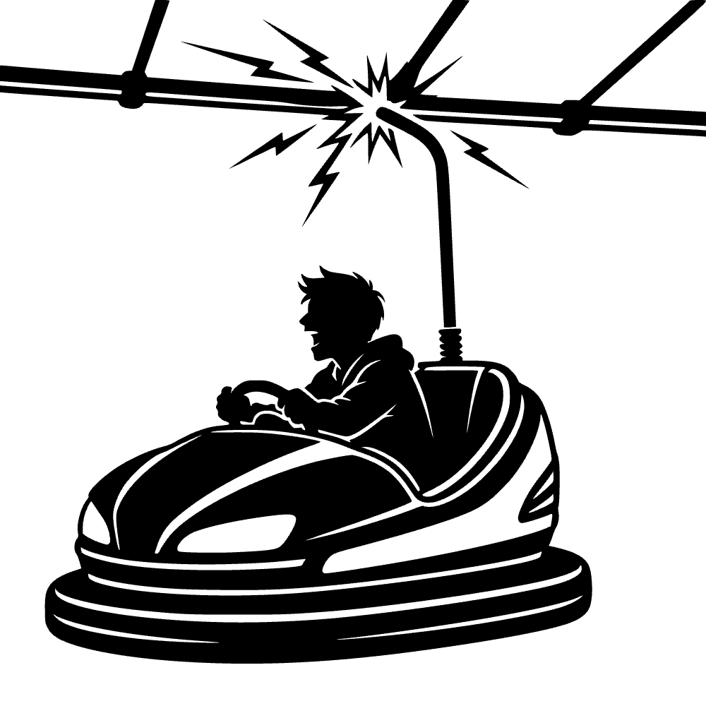 Auto de choque disparando — archivo SVG