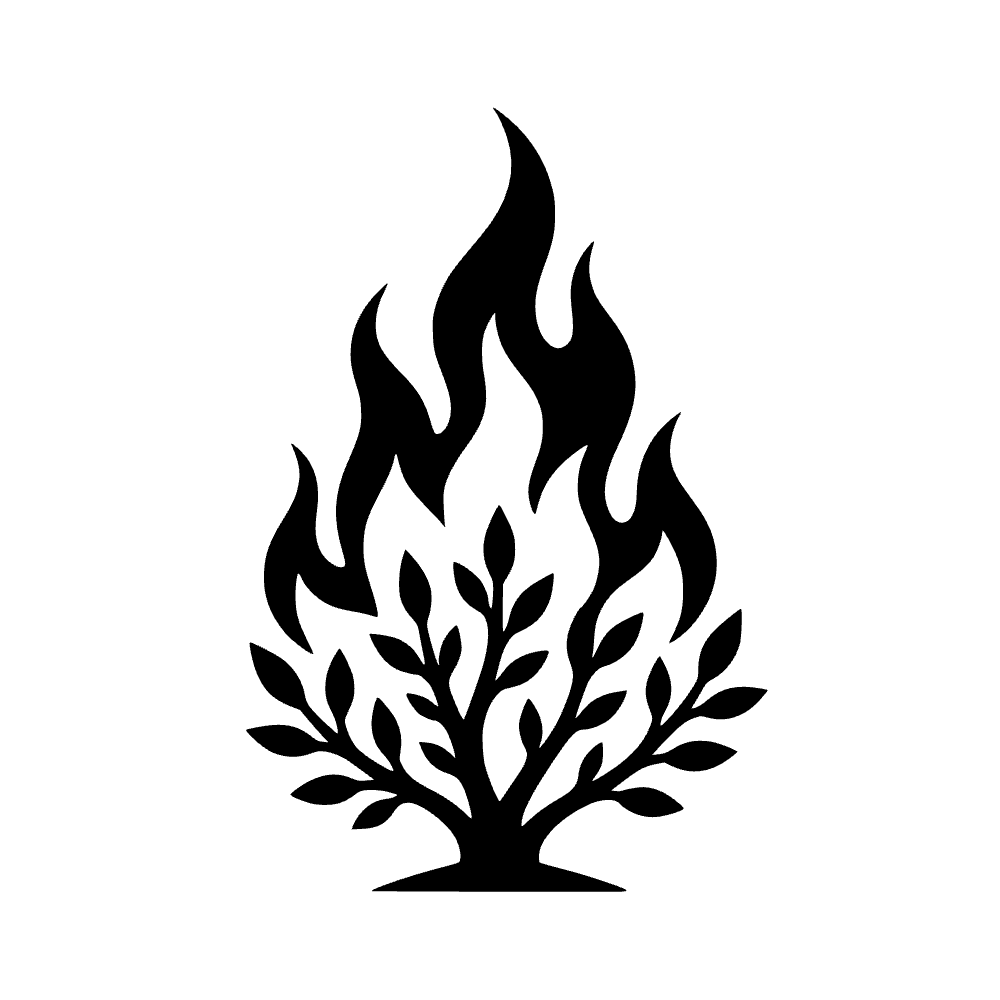 Burning Bush SVG cut file